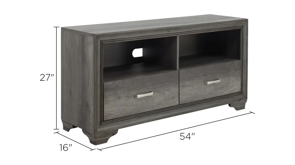 Aldus 54" TV Console Dimensions