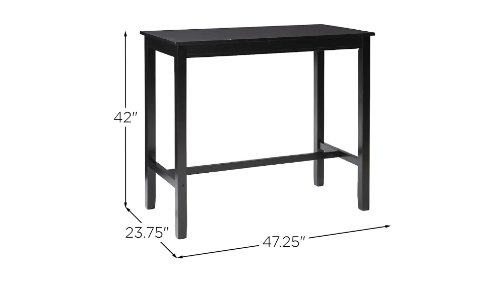 Claridge Bar Height Pub Table Dimensions