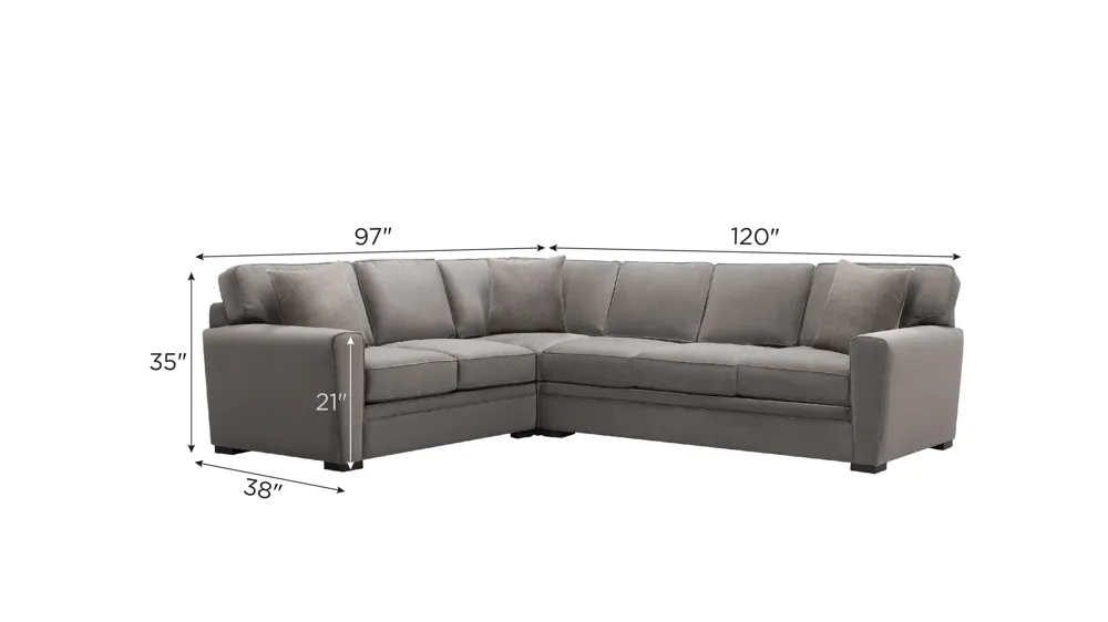 Artemis II 3-pc. Sectional Dimensions