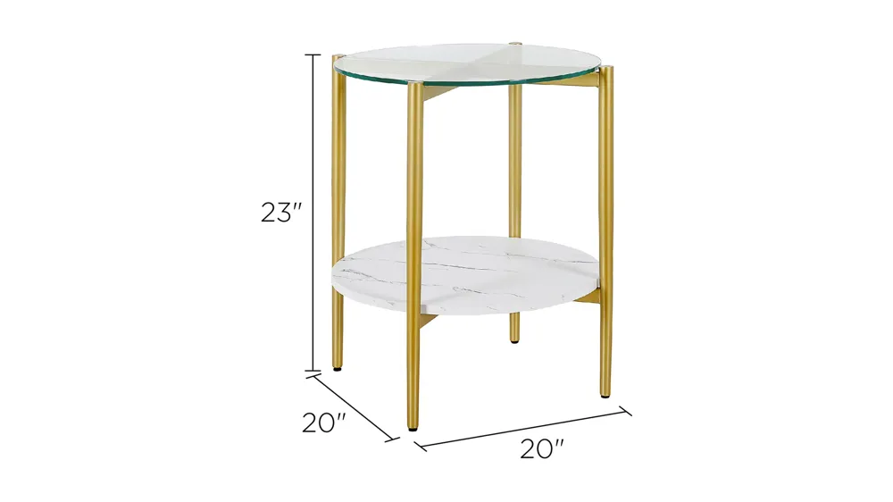 Uptono Round End Table Dimensions