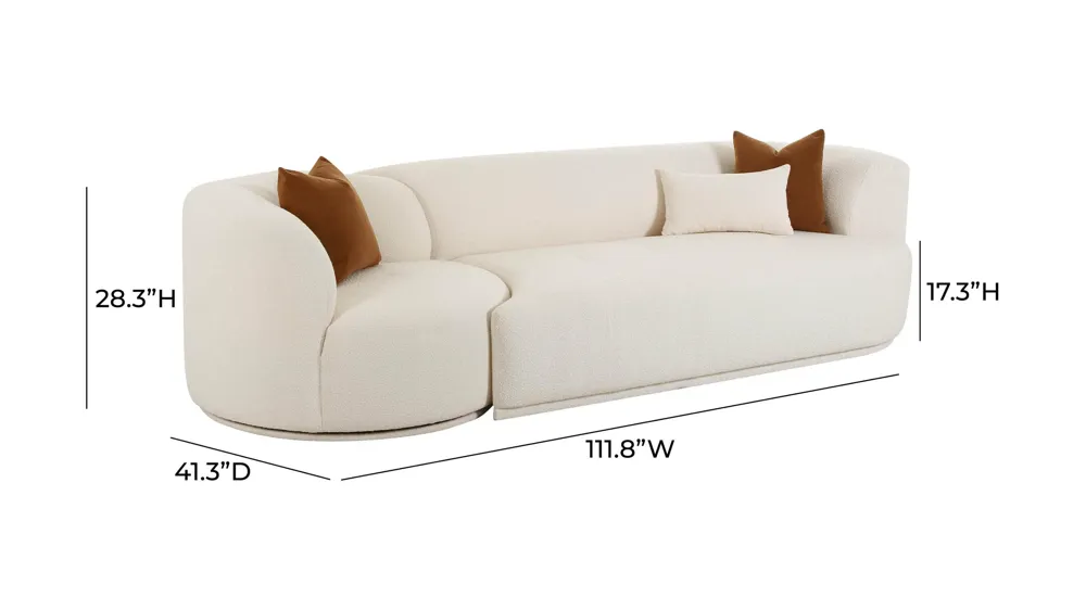 Fickle 2pc. Modular Sofa Dimensions