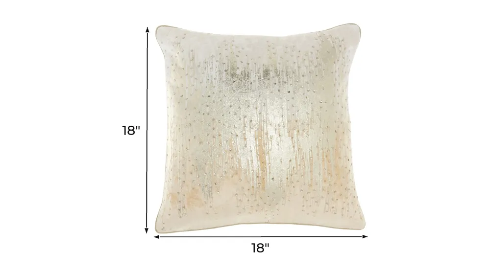 Metallic Throw Pillow Dimensions