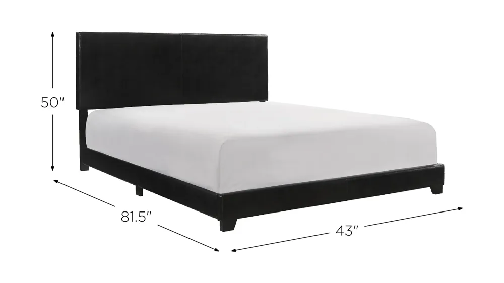 Eric Upholstered Bed Dimensions