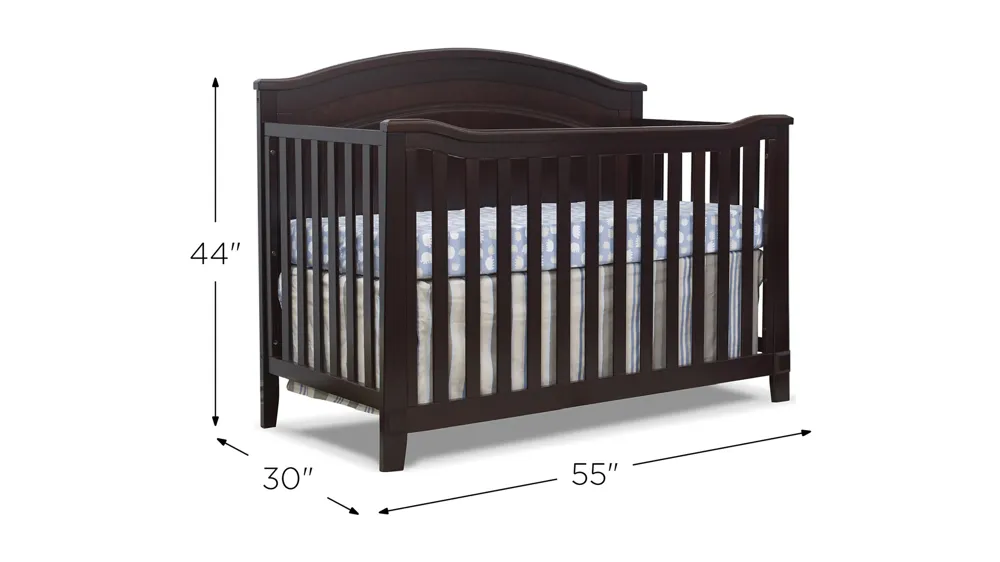 Berkley Round Top Panel Crib Dimensions