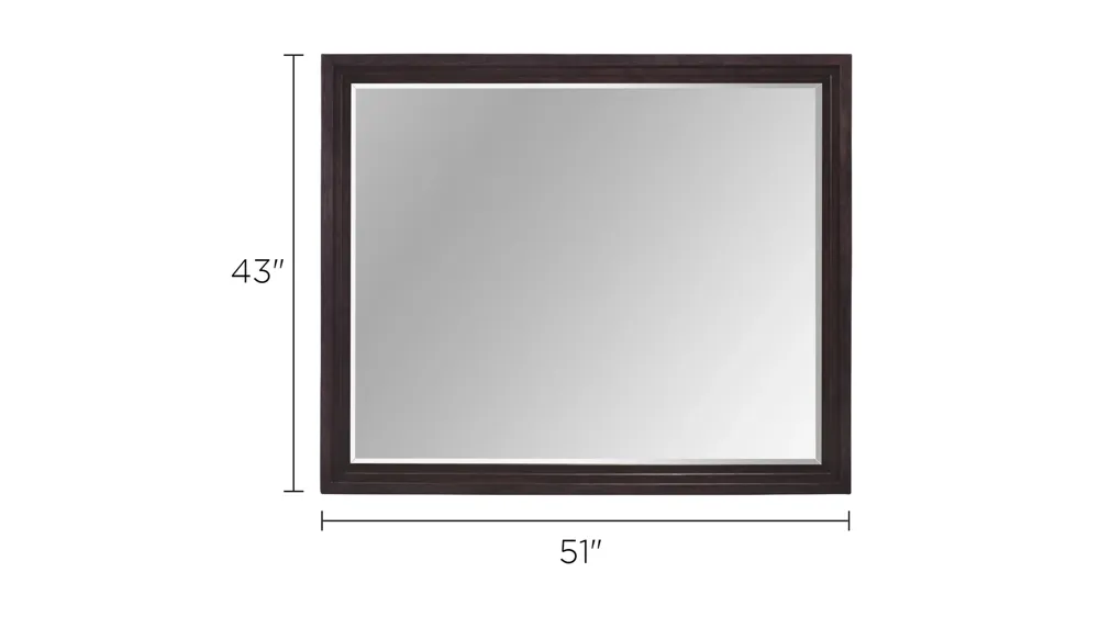 Senza Bedroom Dresser Mirror Dimensions