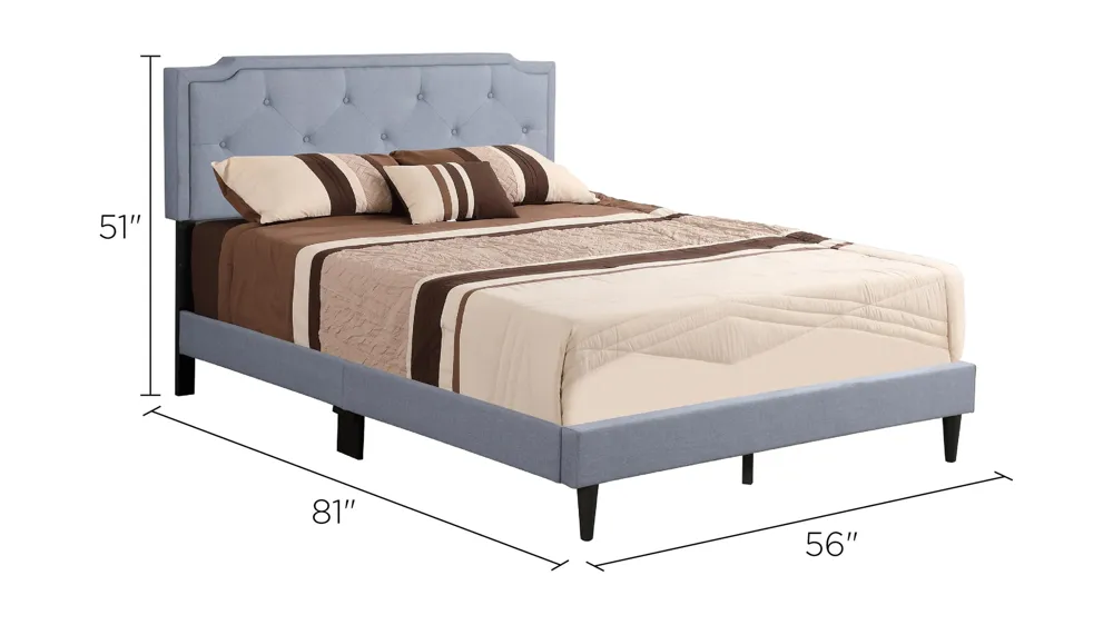 Deb Upholstered Bed Dimensions