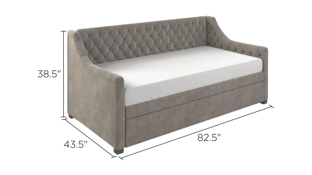 Little Seeds Monarch Hill Ambrosia Upholstered Daybed and Trundle Dimensions