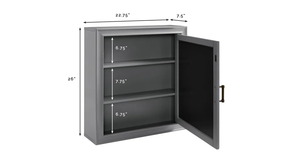 Tara Mirrored Wall Cabinet Dimensions