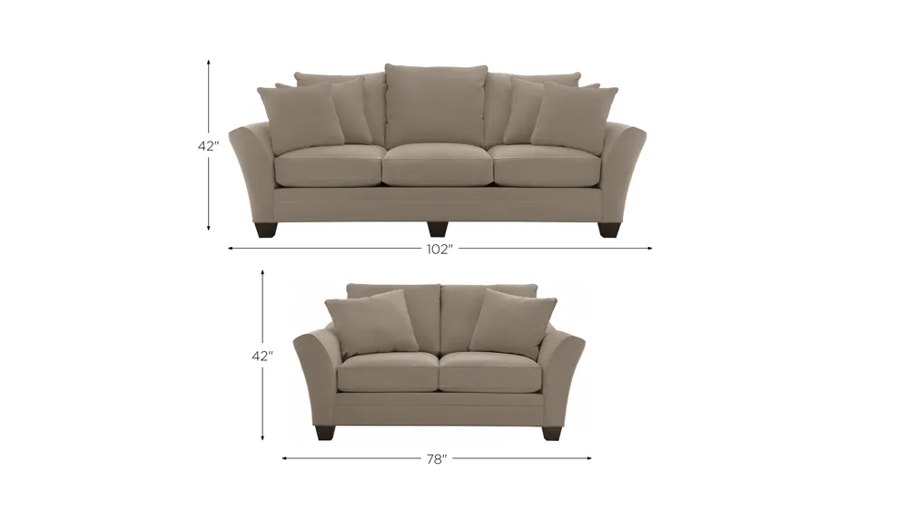 Briarwood Living Room Set Dimensions