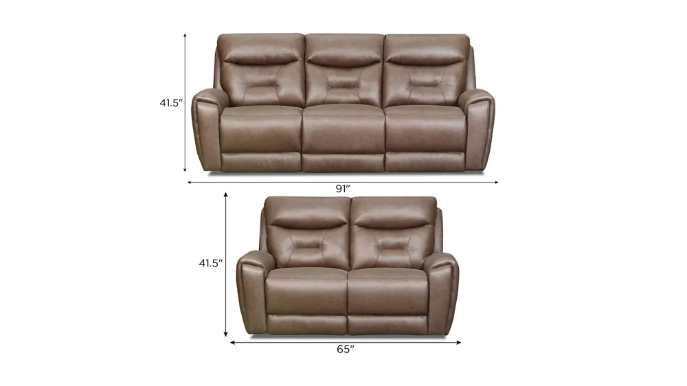 Bryson Zero Gravity Triple Power Living Room Set Dimensions