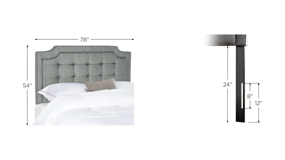Sapphire Upholstered Headboard Dimensions