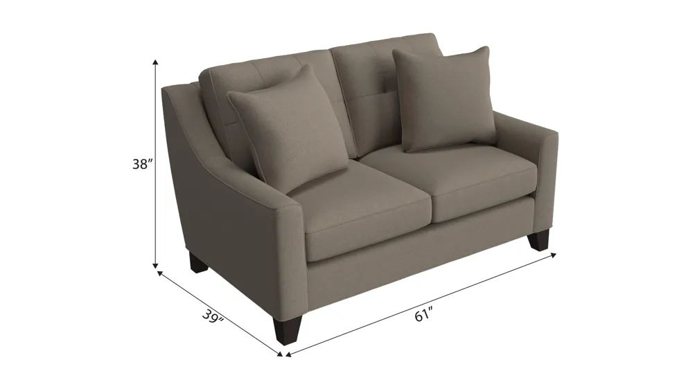Carmine Loveseat Dimensions