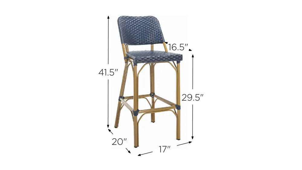 Deltana Bar Stool Dimensions