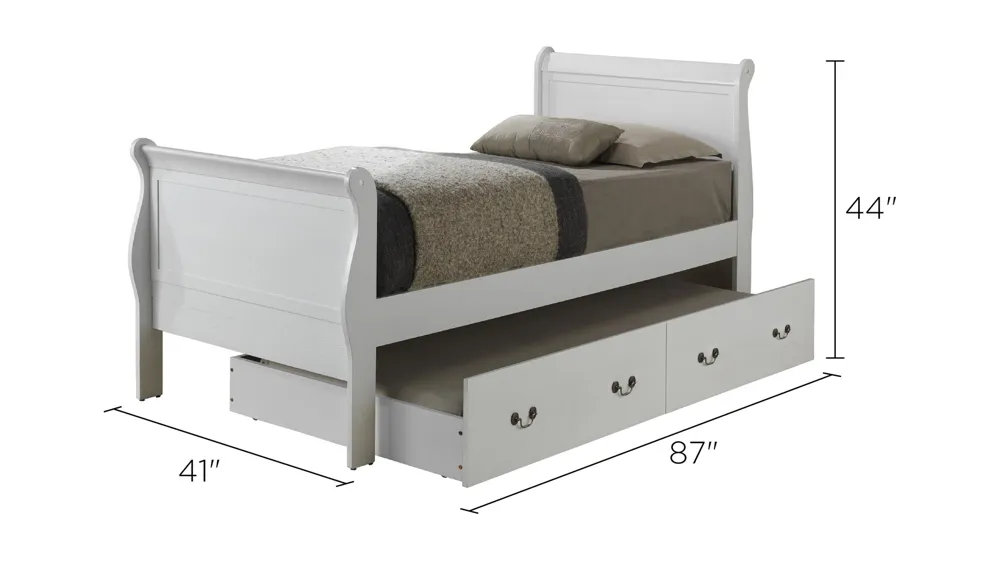Rossie Trundle Bed Dimensions
