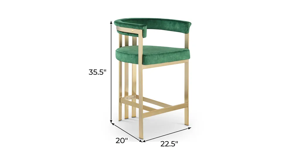 Marcello Counter Stool - Set of 2 Dimensions