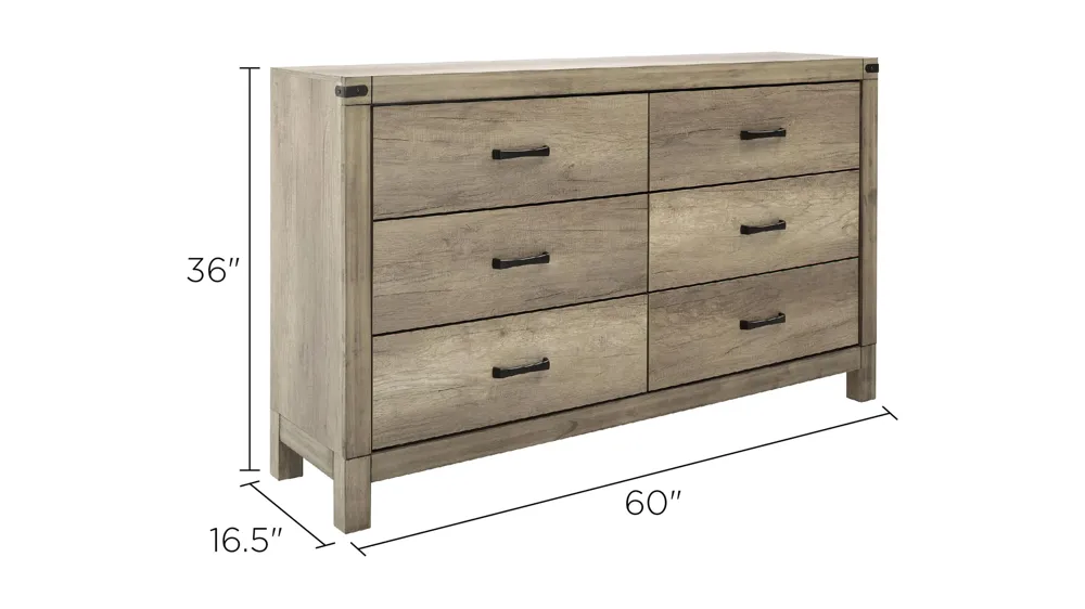 Ardley Bedroom Dresser Dimensions