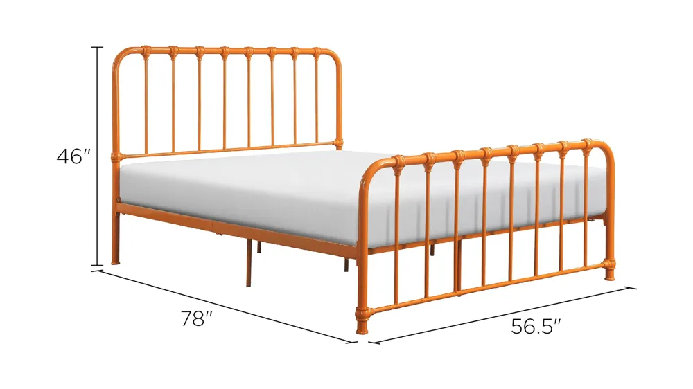 Kimmy Metal Platform Bed Dimensions
