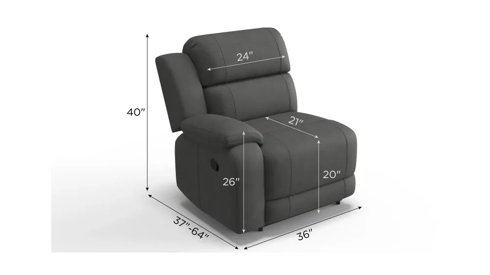 Kerridon Left Arm Facing Recliner | Raymour & Flanigan
