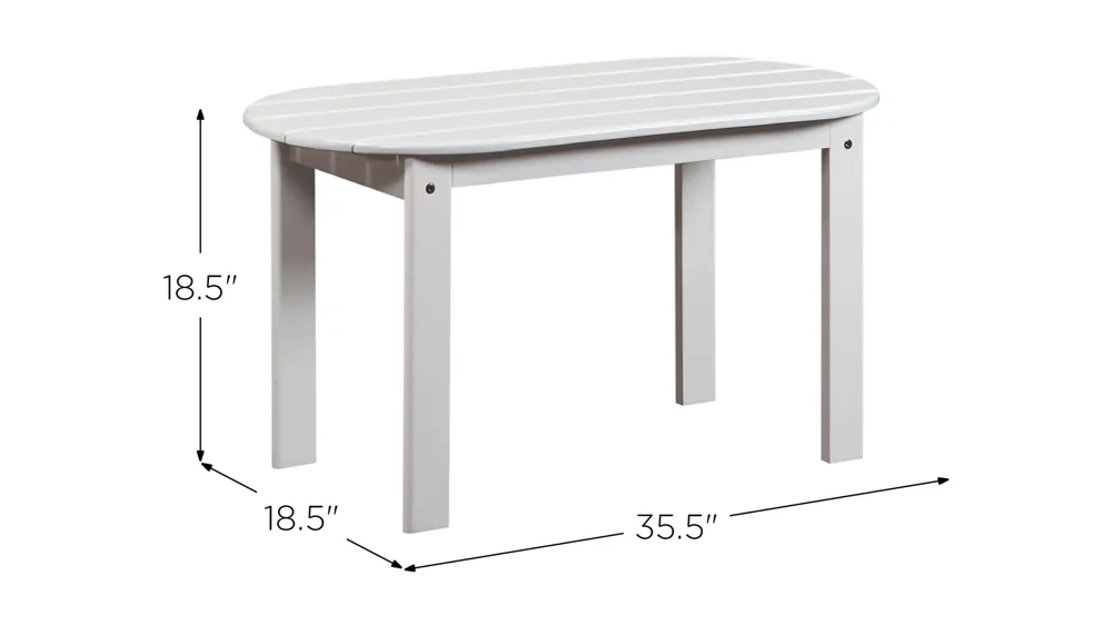Adirondack Coffee Table Dimensions