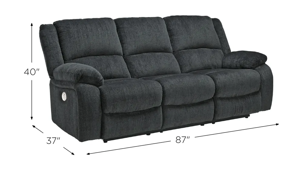 Draycoll Reclining Power Sofa Dimensions