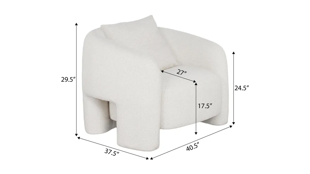Sylvia Accent Chair Dimensions