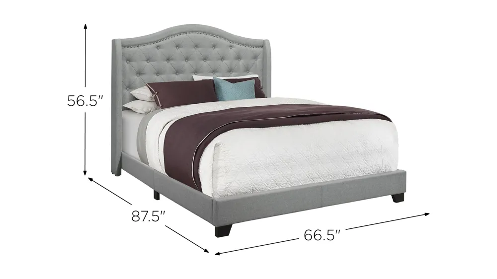 Chauncy Upholstered Bed Dimensions