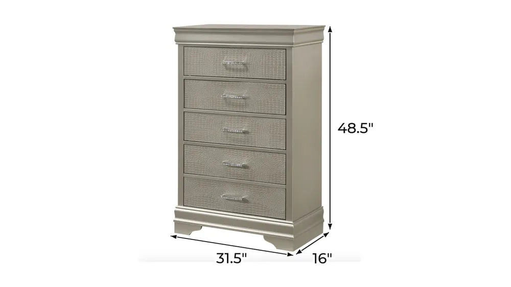 Amalia Bedroom Chest Dimensions