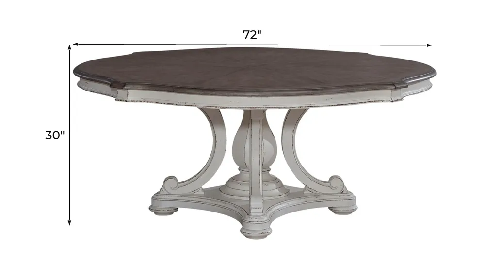 Magnolia Manor Round Table Set Dimensions