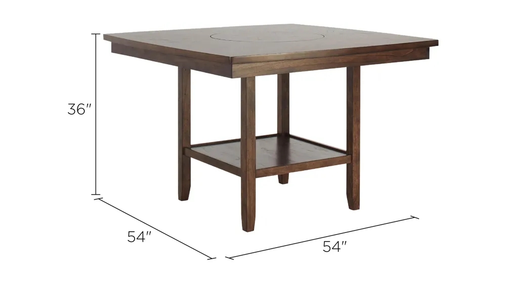 Elmore Counter-Height Dining Table Dimensions