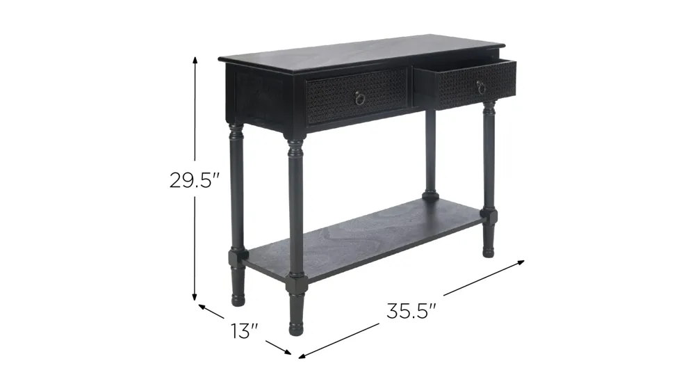 Rooney 2 Drawer Console Table Dimensions