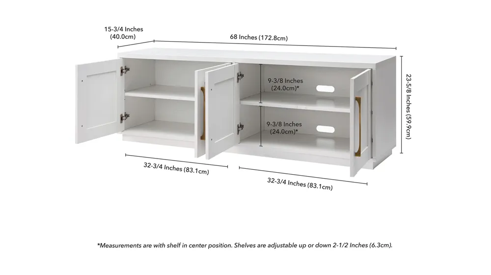 Smith TV Stand Dimensions
