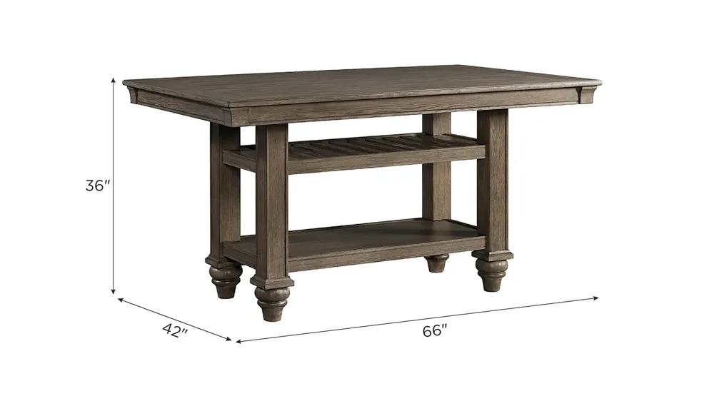 Balboa Park Counter Table Dimensions