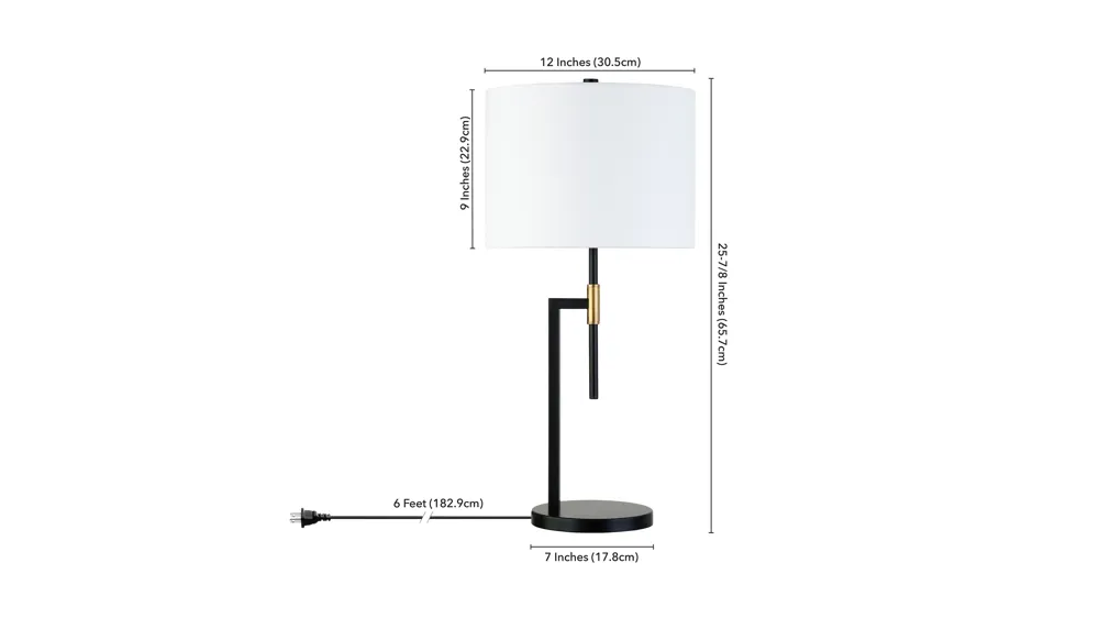 Nico Table Lamp Dimensions
