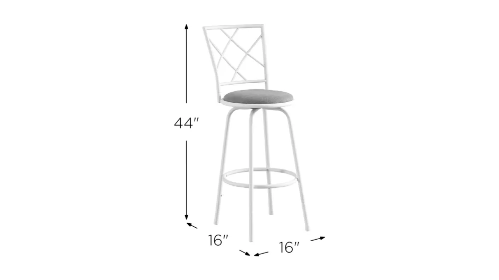Monarch Barstool- Set of 2 Dimensions