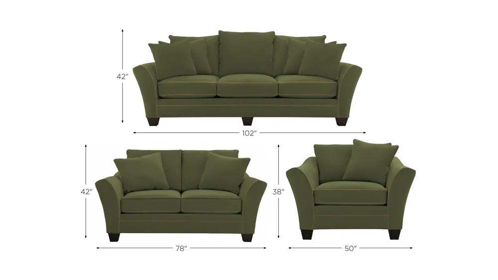 Briarwood Living Room Set Dimensions