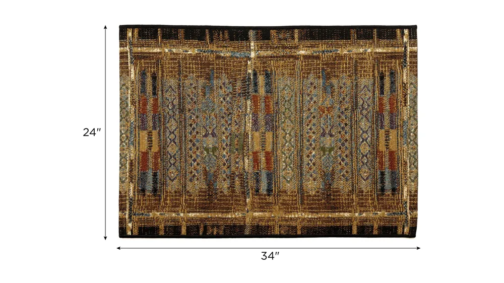 Esencia Tribal Stripe Indoor/Outdoor Mat Dimensions