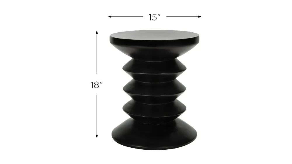 Vernon Outdoor Concrete Accent Stool Dimensions