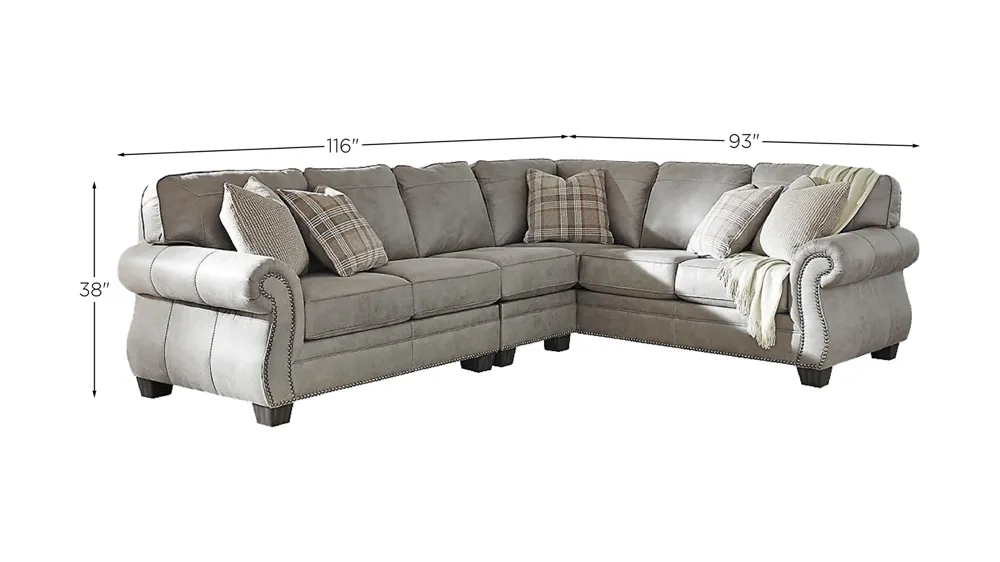 Olsberg 3-Piece Sectional Dimensions
