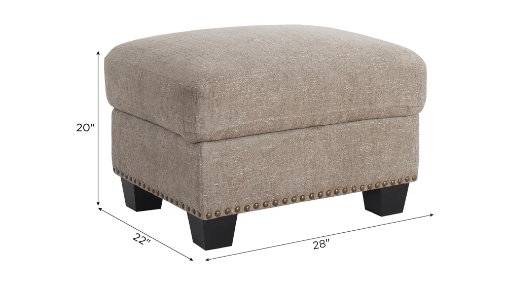 Caravan Storage Cocktail Ottoman Dimensions