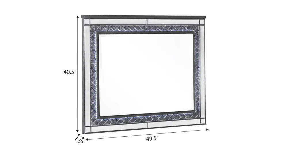 Refina Bedroom Dresser Mirror Dimensions