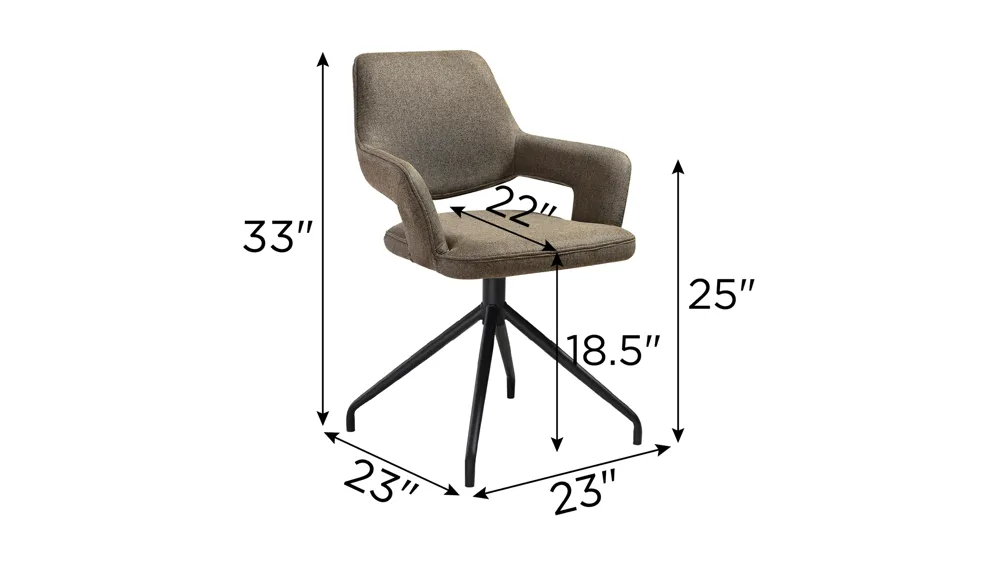 Penny Dining Chair - Set of 2 Dimensions