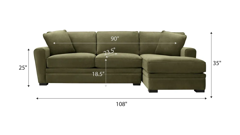 Artemis II 2-pc. Sectional Dimensions