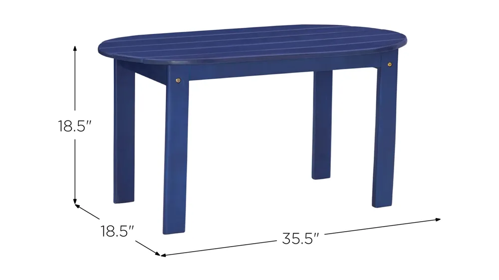 Adirondack Coffee Table Dimensions