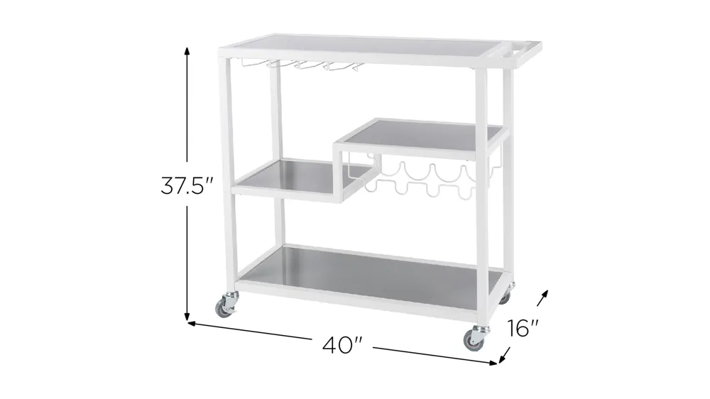 Miller Bar Cart Dimensions