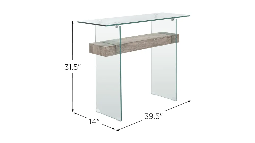 Alex Rectangular Console Table Dimensions