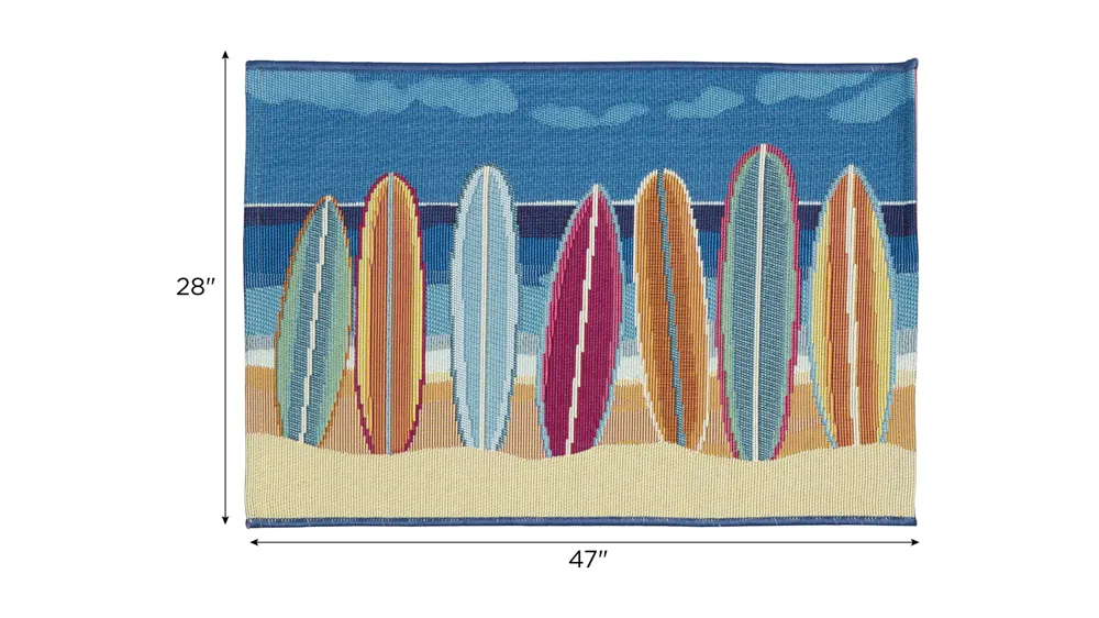 Esencia Surf Break Indoor/Outdoor Mat Dimensions