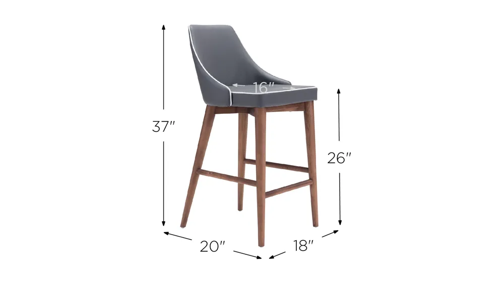 Moor Counter-Height Stool Dimensions
