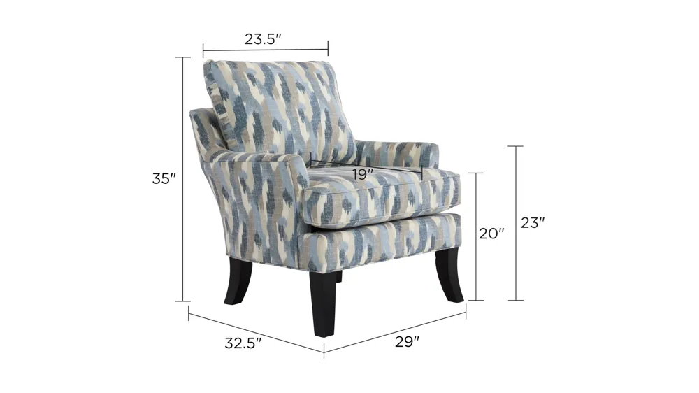 Wellsley Accent Chair Dimensions