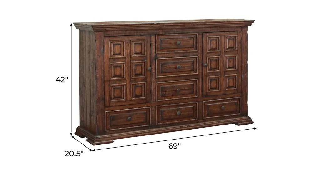 Terra Bedroom Dresser Dimensions