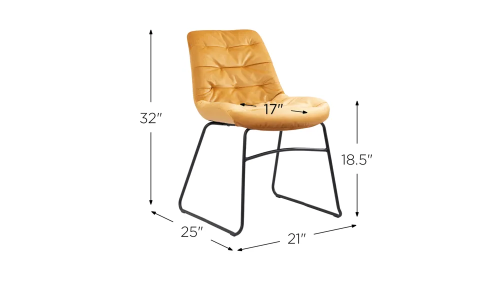 Tammy Dining Chair - Set of 2 Dimensions